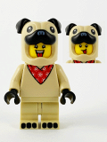 LEGO col378 Pug Costume Guy - Minifigure Only Entry