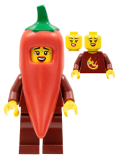 LEGO col387 Chili Costume Fan, Series 22 (Minifigure Only without Stand and Accessories)