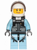 LEGO cty1003 Sky Police - Jet Pilot, Female with Neck Bracket (for Jetpack)