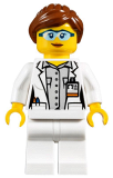 LEGO cty1011 Scientist - Female, Blue Goggles and White Legs